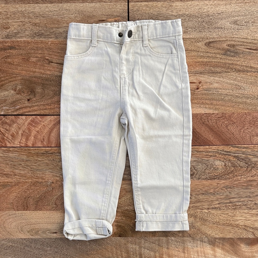 Little Co Kids Cream Pants NWOT